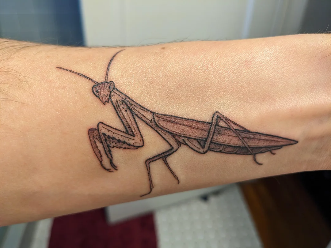 Praying Mantis Tattoo