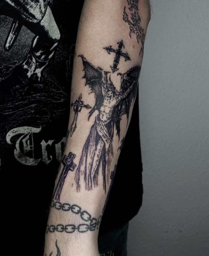 gothic tattoo sleeve