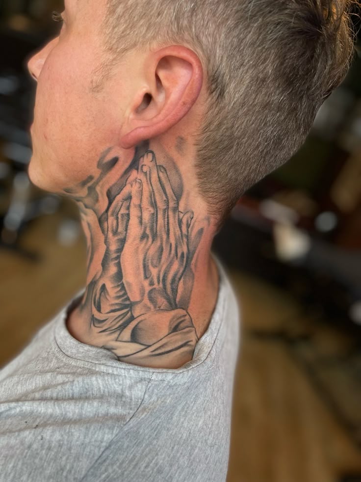 neck tattoo for guys