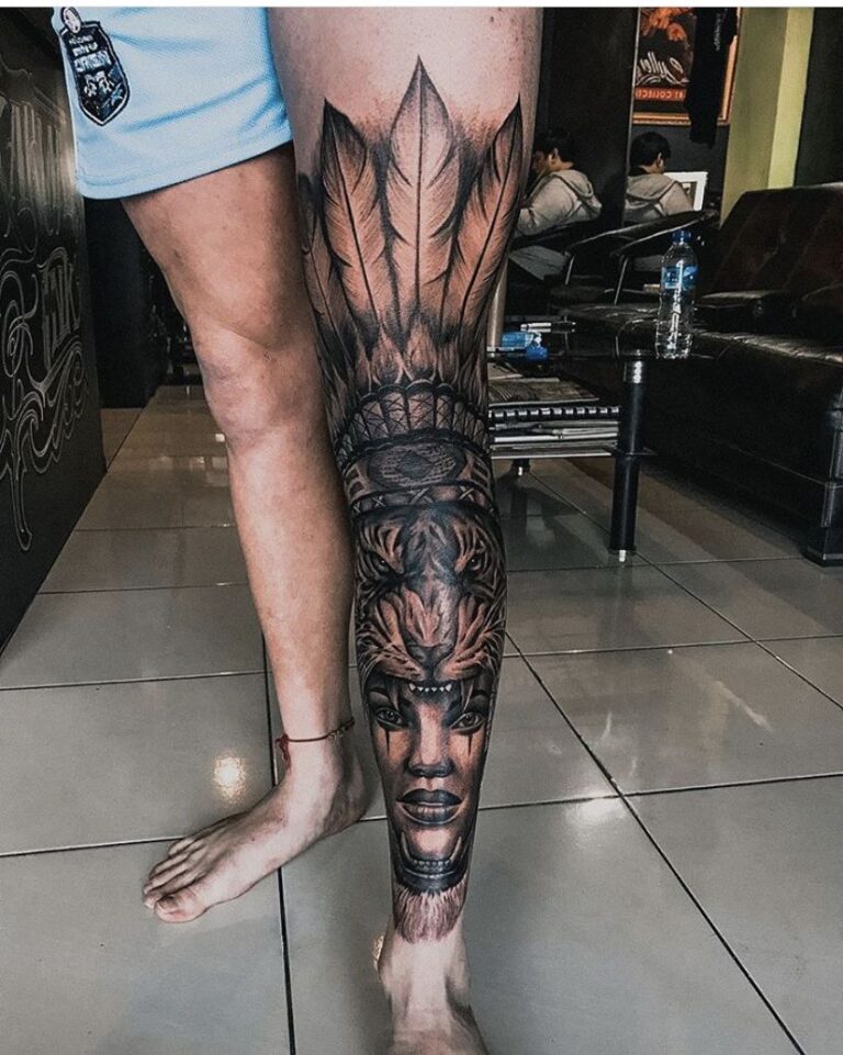Leg Tattoo Men