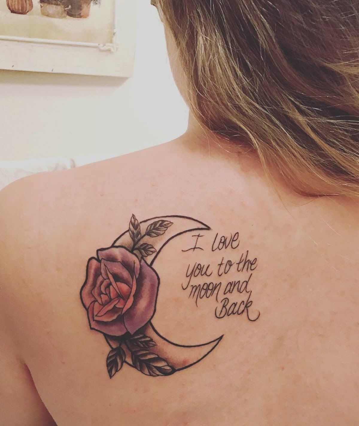 I Love You To The Moon And Back Tattoo