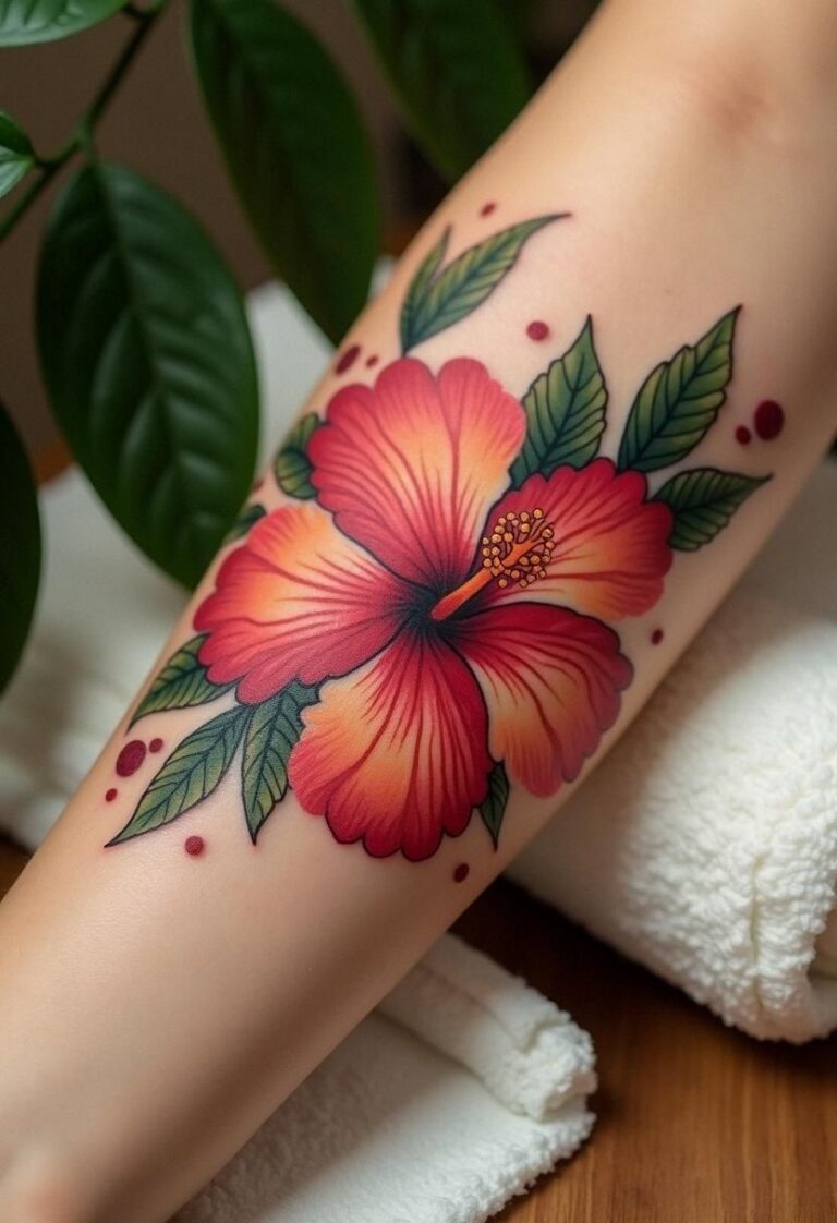 hibiscus tattoo