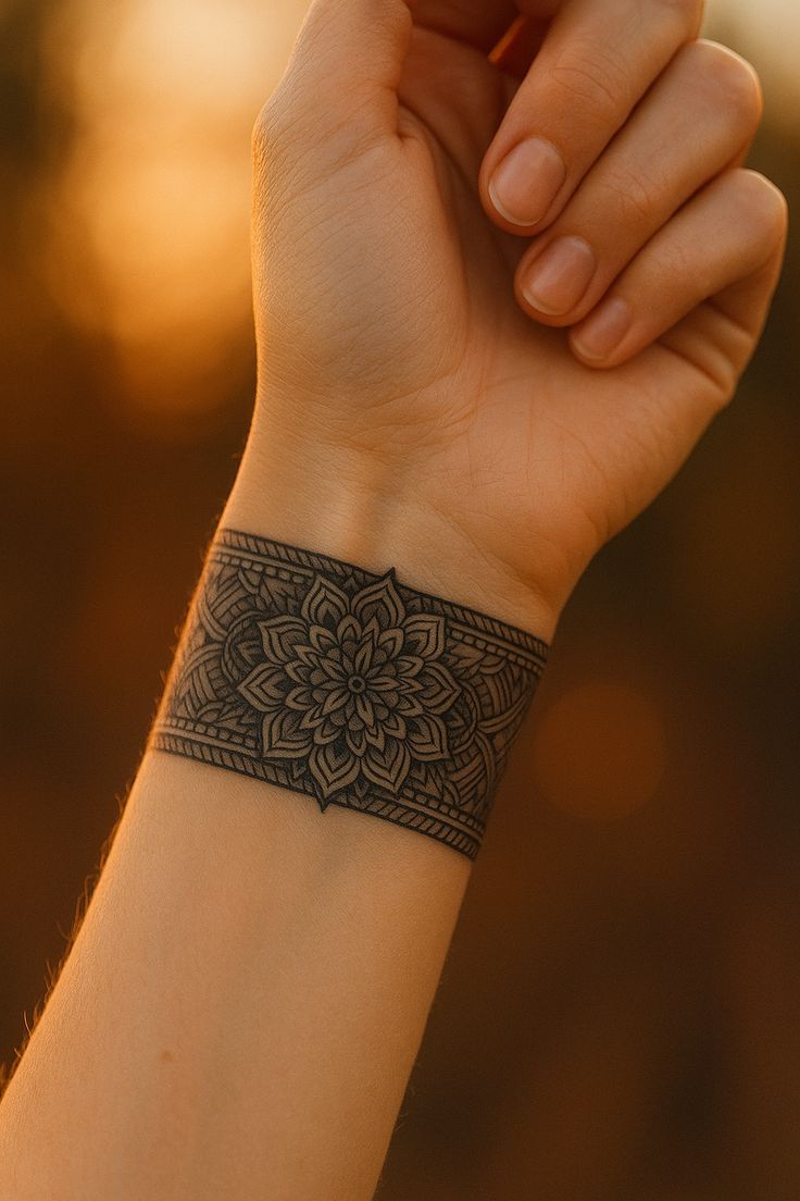 Mandala Tattoo Design Women Arm
