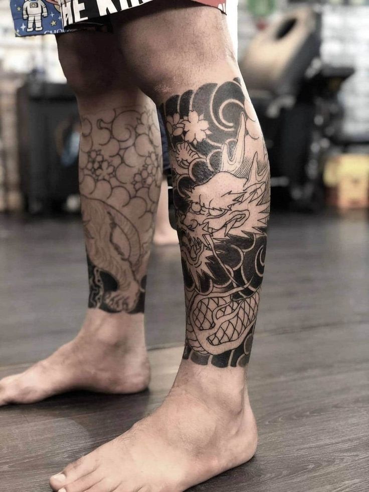 Lower Leg Tattoos For Men