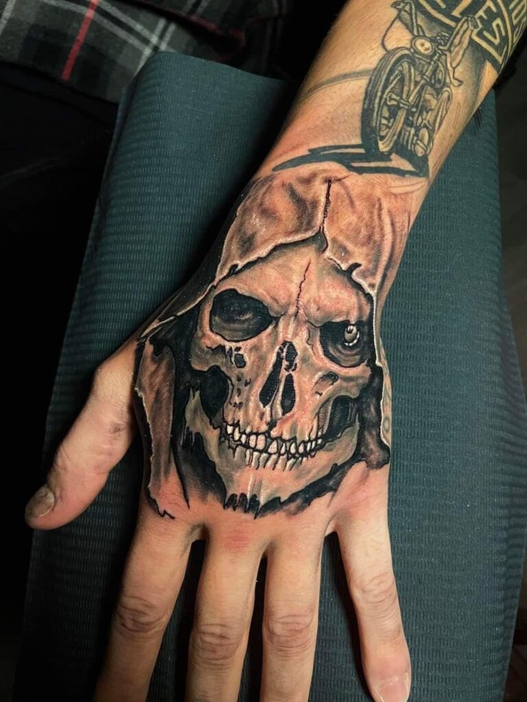 Skull Hand Tattoo