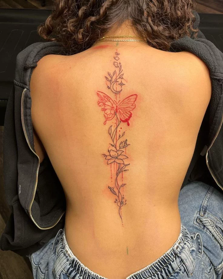 Spine Tattoos For Women